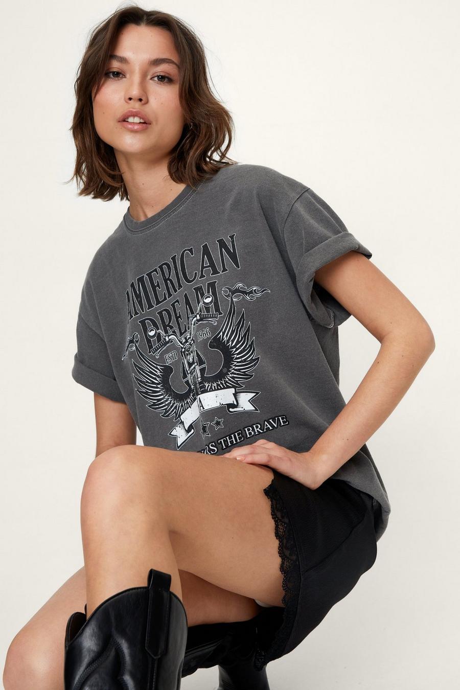 American Dream Washed Graphic T-Shirt